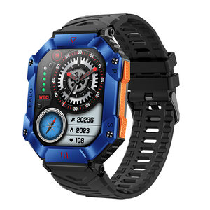 Supporta la funzione di bussola a pressione barometrica dell'altitudine funzione di chiamata per la composizione dell'orologio intelligente all'aperto 4 mini giochi integrati - Product Image 5