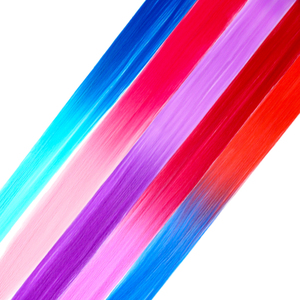 Uzantıları bir klip Cheveux coucouuzatma Cheveux klip dans les uzantıları gökkuşağı parti Cosplay DIY - Product Image 2