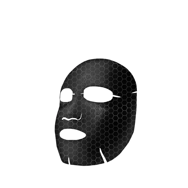 Maschera facciale nera grafene Oem maschera facciale secca foglio detergente foglio maschera antinfiammatorio batteriostatico