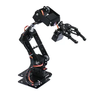 6 DOF Robot manipolatore in lega di metallo morsetto braccio meccanico artiglio Kit MG996R per Arduino robotizzato educazione