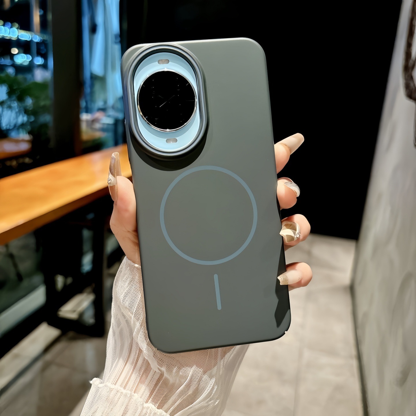 Charcoal gray