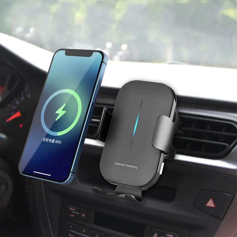 Cargador inalámbrico de coche de 15W con alineación de búsqueda automática para Samsung Galaxy Z Flip