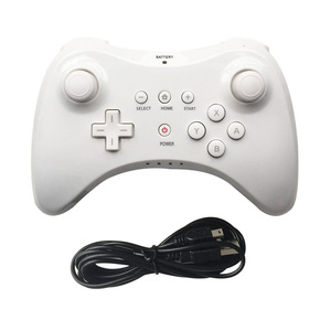 Gamepad Joystick çift Analog USB şarj ile kablolu denetleyici Nintendo Wii U Pro konsol kablolu Gamepad - Product Image 1