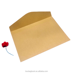 Op Maat Gemaakte Bruin Wit Gekleurd Ambachtelijk Papier Envelop Kleine Verpakking Met Touw En Doorzichtige Raamplakband Sluiting - Product Image 4