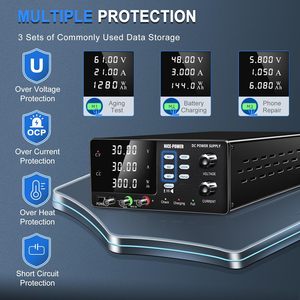 NICE-Power ม้านั่งพลังงานสูง30V 30A 900W แบตเตอรี่ชาร์จ OCP ย้อนกลับป้องกันการชาร์จหน่วยความจำ R-SPS3030C - Product Image 5