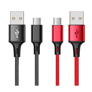 OEM USB Cデータケーブル1mナイロン編組高速充電2AマイクロコードAndroidスマートケーブル電話コンピュータ使用可能3フィート6フィート10フィート - Product Image 3