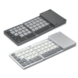 B33PLUS modalità tripla Mini portatile pieghevole tastiera Bluetooth con Touchpad per PC portatile portatile tastiera pieghevole senza fili - Product Image 1