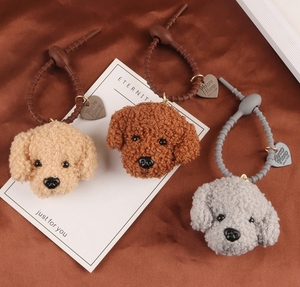卸売カワイイテディ犬ぬいぐるみペット愛好家キーホルダー高品質ペンダントカップルマッチングキーリングチャーム車のキーホルダーギフト