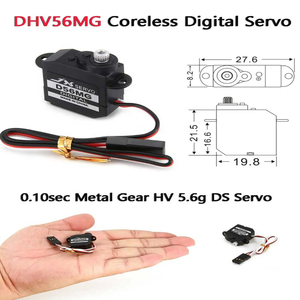 JX DHV56MG 1.2kg <strong>RC</strong> <strong>SERVO</strong> Digital Coreless 0.10sec Metal Gear <strong>Servo</strong> for <strong>RC</strong> Car Robot Airplane Aircraft Drone <strong>RC</strong> Model DIY