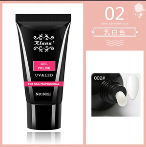 60 ml Glitter tırnak sanat hızlı uzatma uzatma jeli ilerlemek akrilik poli jel tırnak kiti - Product Image 5
