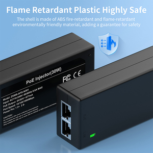 Gigabit POE Inj ector 30W mit IEEE802.3at/af Plug & Play 1000 Mbit/s PoE Inj ector Adapter für IP-Kamera, Wireless AP, Überwachung - Product Image 3