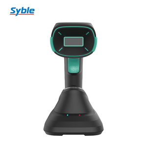 Escáner de código de barras inalámbrico 1D/2D Bluetooth y 2,4G, lector de código de barras de alta velocidad con base de carga para logística de almacén - Product Image 3