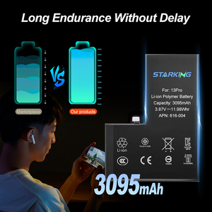 بطارية ليثيوم صحية قابلة لإعادة الشحن لهاتف iPhone 13 Mini 13 Pro Max بديلة ذات سعة عالية لهاتف 6G 6P XS معتمد من MSDS - Product Image 4