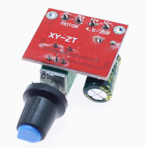 ミニDC5AモーターPWMスピードコントローラー3V-35VスピードコントロールスイッチLED調光器 - Product Image 4