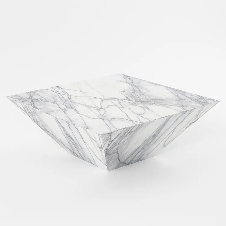 Mesa de centro de mármol minimalista, mesa lateral geométrica moderna de "luxuri", café ", tabl"
