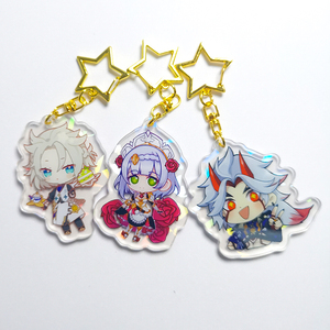 Móc Khóa Acrylic Hoạt Hình Trong Suốt Quyến Rũ In Hai Mặt Tùy Chỉnh Để Khuyến Mãi Quà Tặng - Product Image 1