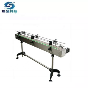 定制容器玻璃塑料瓶处理顶部链条输送系统，用于灌装封盖生产线 - Product Image 1