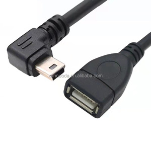 右/左角迷你USB公到USB型A母OTG电缆 - Product Image 3