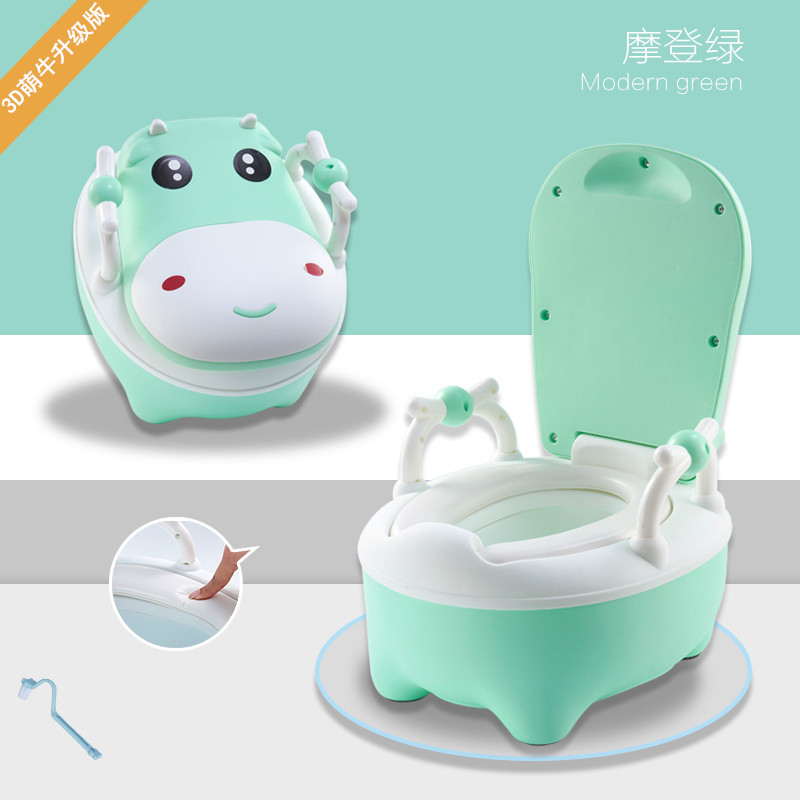 Versión mejorada de Cute Cow 3D (verde) con cepillo gratis