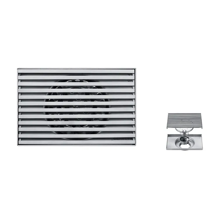 Drain de douche personnalisé 150*100mm ss grille de drain de sol ventes en acier inoxydable prix raisonnable couvercle de drain de sol de douche