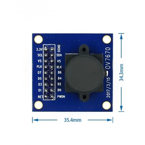 OV7670 modulo fotocamera OV7670 modulesupporta VGA CIF controllo auto esposizione display dimensione attiva 640x480 - Product Image 2