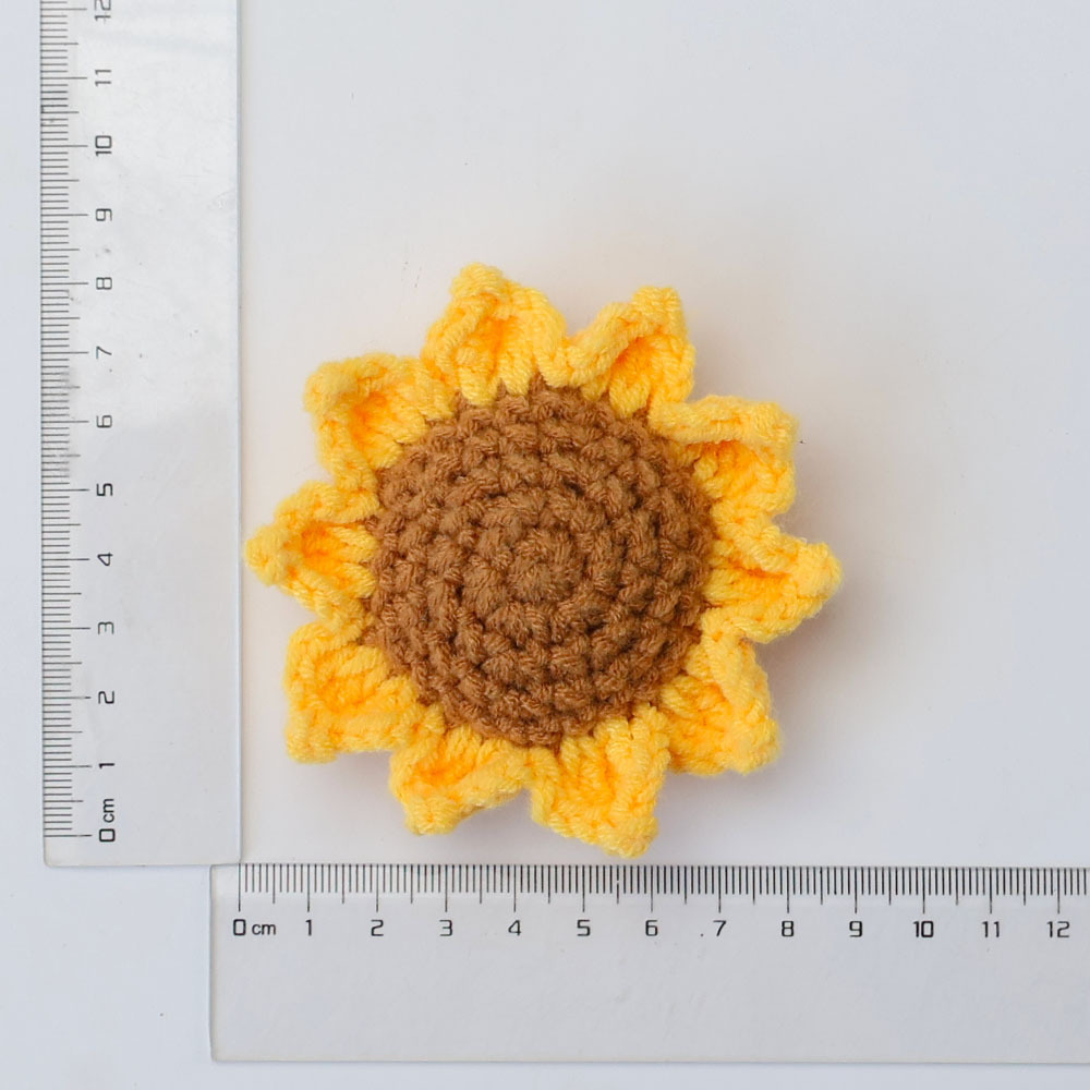 5 círculos 10 pétalos girasol espalda muñeca verde 75-8cm amarillo