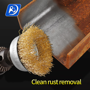 RJTOOLS Industrial <strong>Brass</strong> <strong>Wire</strong> <strong>Brush</strong> Abrasive Metal Steel <strong>Wire</strong> <strong>Polishing</strong> <strong>Wheel</strong> Drill Cup OEM Customizable <strong>Brass</strong> <strong>Wire</strong> <strong>Brush</strong>