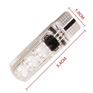 Accessories Car <strong>LED</strong> Width Light <strong>RGB</strong> Silicone Lamp Wireless Remote Control Colorful Flashing T10 License Plate Light for Car - Product Image 5