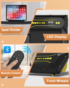 Sıcak koşu koşu 2 in 1 altında masa yürüyüş ped ev kullanımı elektrikli koşu bandı LED ekran uzaktan kumanda ile akıllı koşu bandı - Product Image 3