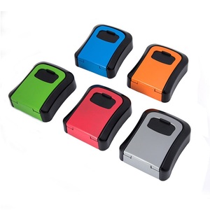 迷你壁挂组合盒4数字密码箱带钥匙锁保险箱塑料铝合金 - Product Image 1