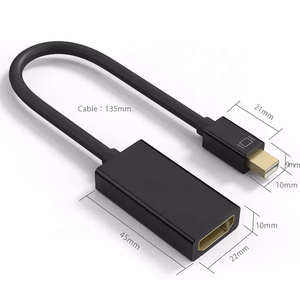 4k迷你DisplayPort至HDMI母适配器20厘米金迅雷至HDMI转换器兼容MacBook/显示器/电视/投影仪 - Product Image 1
