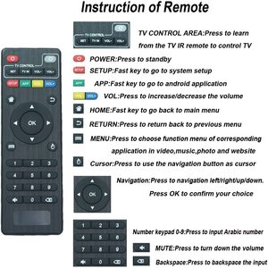 AndroidスマートTVボックス用H96Pro/V88/MXQ/Z28/T95X/T95Zの交換用リモコン - Product Image 6