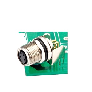 M8ตัวเชื่อมต่อเซ็นเซอร์แบบวงกลมมุม3 4 5 6 8Pin แผงรองรับแผงวงจร Pcb หน้าสัมผัสด้านหลังสำหรับติดตั้งสัญญาณ - Product Image 1