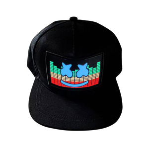 Hip Hop Party Favor <strong>EL</strong> Hat USB Rechargeable Sound Activated <strong>Cap</strong> LED Equalizer Light Hat - Product Image 3