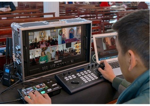 Контроллер камеры FEELWORLD KBC10 PTZ с джойстиком и управлением клавиатурой, поддержка PoE
