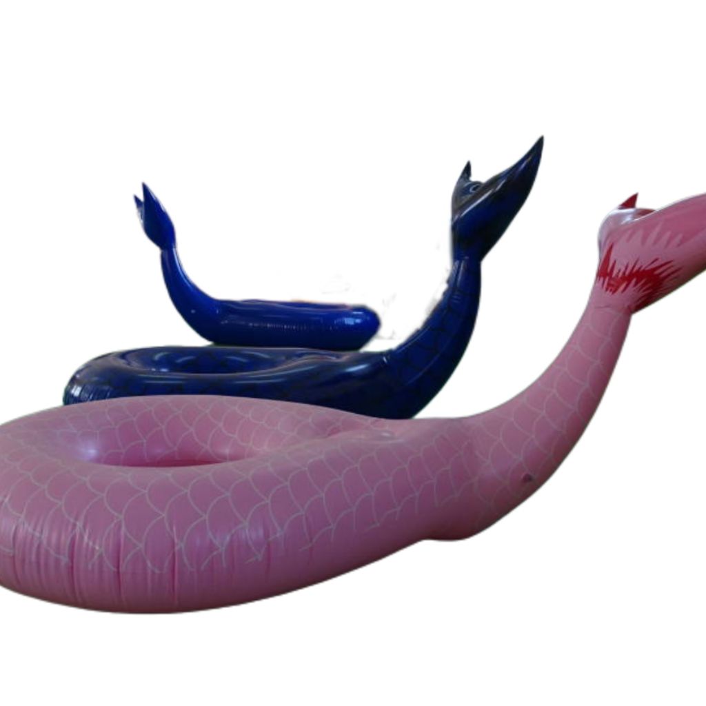FEMONGY Flotador Infantil Con Bomba De Pie – Cola De Sirena Inflable – Anillo De Natación De PVC Para Niños De 1 A 5 Años – Seguro Y Divertido