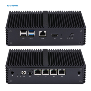 QotomJ3455クアッドコアプロセッサ4 Intel I211-AT LAN POE 48VDCジャックデスクトップコンピューターOPNsense pfSenseファイアウォールミニPC - Product Image 1