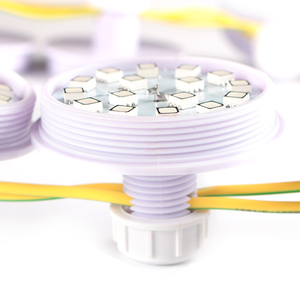 60 мм 16 светодиодов AC24V самоуправляемый турбинный конденсатор RGB светодиодные точечные огни для игровой площадки развлекательное автоматическое программирование - Product Image 1