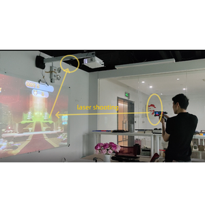 Juego de disparos LCD, pistola láser, juego de pared interactivo, sistema de entrenamiento de disparos Led para varias personas