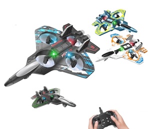 360 ° 旋回6チャンネルRC戦闘機フォームプレーン軽量2.4GスタントEPP飛行機リモートコントロール飛行モデル子供用 - Product Image 1