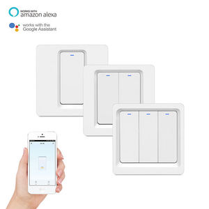Interruptor de luz inteligente Tuya Wifi, neutro sin cable neutro, Interruptor táctil de pared para hogar inteligente Compatible con Google Home Alexa - Product Image 6