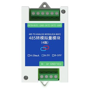 Conversione da RS485 a 4-20mA 0-5V 0-10V modulo di trasformazione 2 4 canali Mbus RTU RS485 a moduli convertitori industriali analogici - Product Image 2
