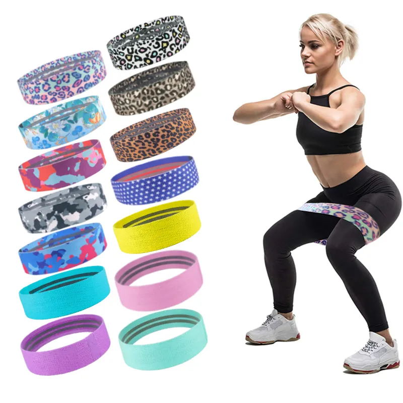 MKAS Tissu Noir Fit Bande Résistante Home Gym Bandes de Résistance Lourdes Ceinture De Hanche Pour Les Jambes Et Les Fesses