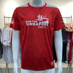 เสื้อพิมพ์ซับลิเมชันทรงสี่เหลี่ยมเสื้อยืดโพลีเอสเตอร์รีไซเคิล UPF 50 + ที่กำหนดเองสำหรับการวิ่งมาราธอน - Product Image 5