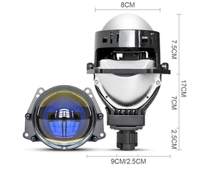 70W Cars Bi LED projektör Lens arabalar için 3.0 inç alüminyum LED far projektör çift lazer 6000K renk sıcaklığı - Product Image 3