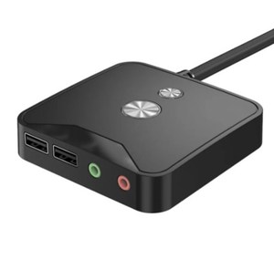 Pulsante interruttore di alimentazione Desktop per Computer con doppia porta Audio USB telecomando alimentatore Host per PC interruttore a pulsante on/off 1.6m - Product Image 1