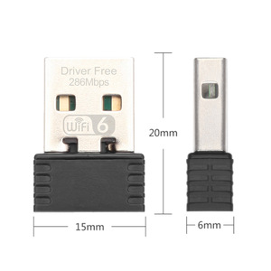 USB WiFi 6アダプターデスクトップPC AX286 WiFiネットワークカード2.4GHz无料Windows 7/10/11 802.11axドライバーワイヤレスネットワーク - Product Image 5