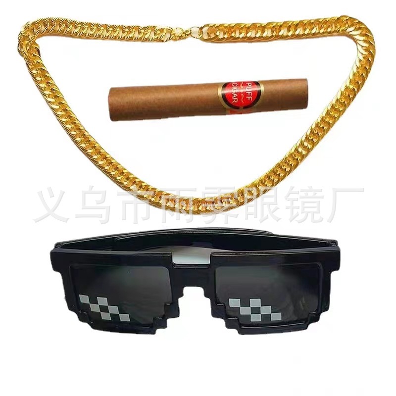 Gafas-cadena de oro-puros