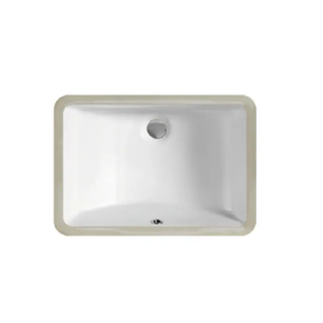 Lavelli da bagno in ceramica di alta qualità sotto il lavabo da appoggio lavabo da bagno in ceramica bianca
