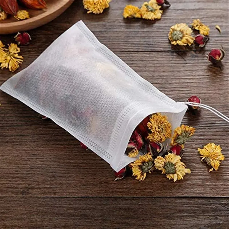 Non Woven Tea Bags Customized Size Chinese Herbal Medicine Foot Bath Tea Bath Drawstring Non-woven Fabric Filter Bag Wholesale